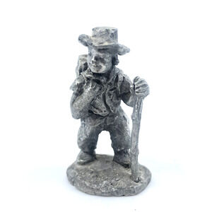 F Robert Drury International Pewter Figurine - Trail Blazer - 2" Sculpture